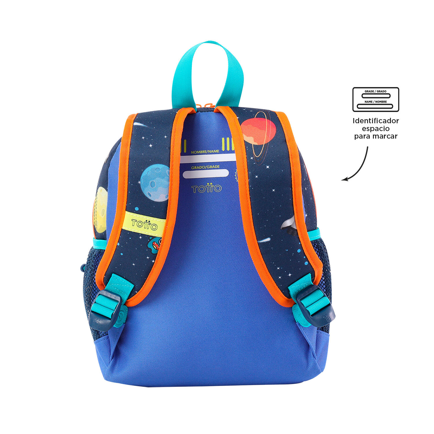 Totto Mochila escolar Cohety Astronauta Naranja Poliéster 26 x 36 x 11 cm 3/5