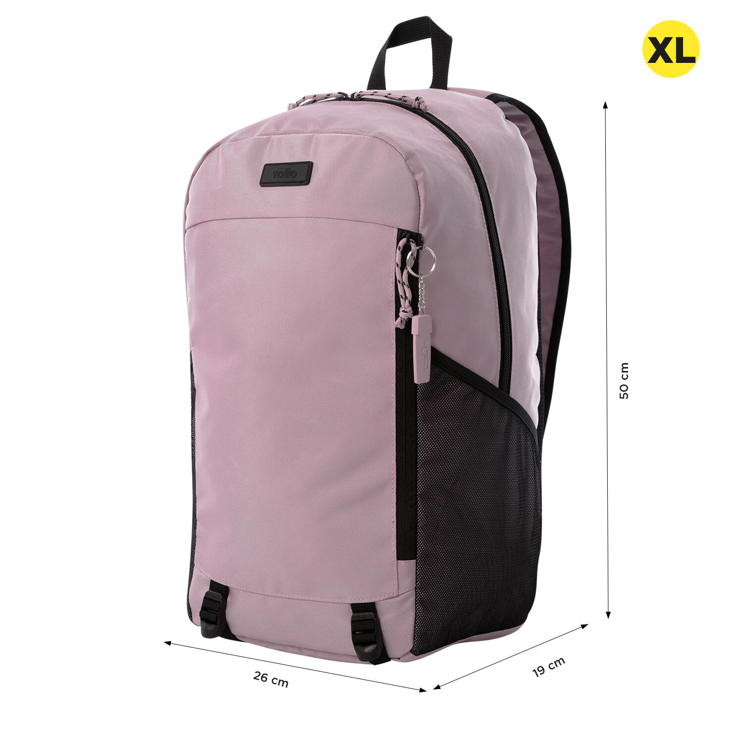 Totto Mochila urbana Rambo Keepsake Lilac Poliéster 26 x 50 x 19 cm 3/5