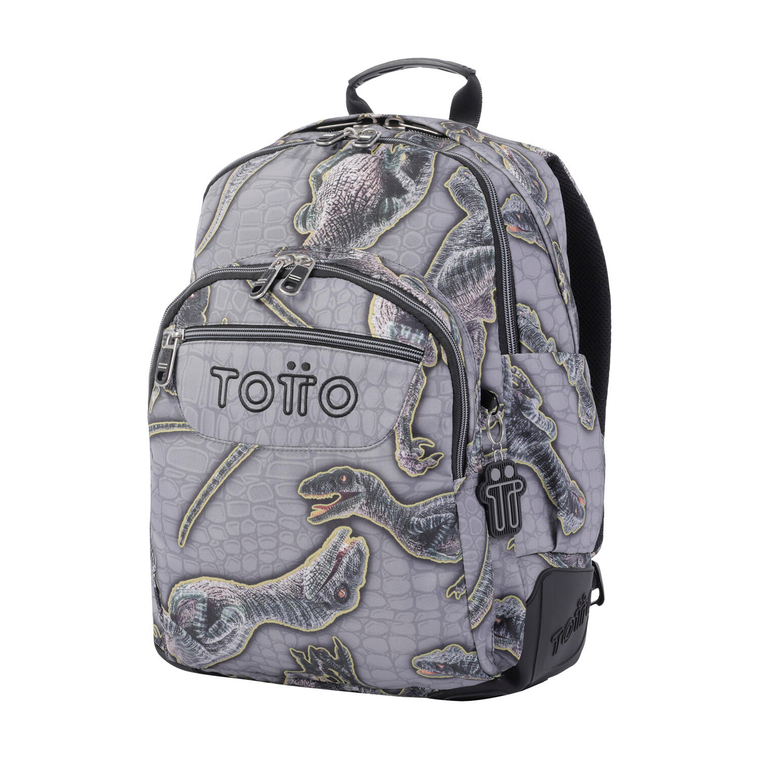 Totto Mochila escolar Crayoles Dinosaurios Poliéster 33 x44 x13.5 cm 2/5