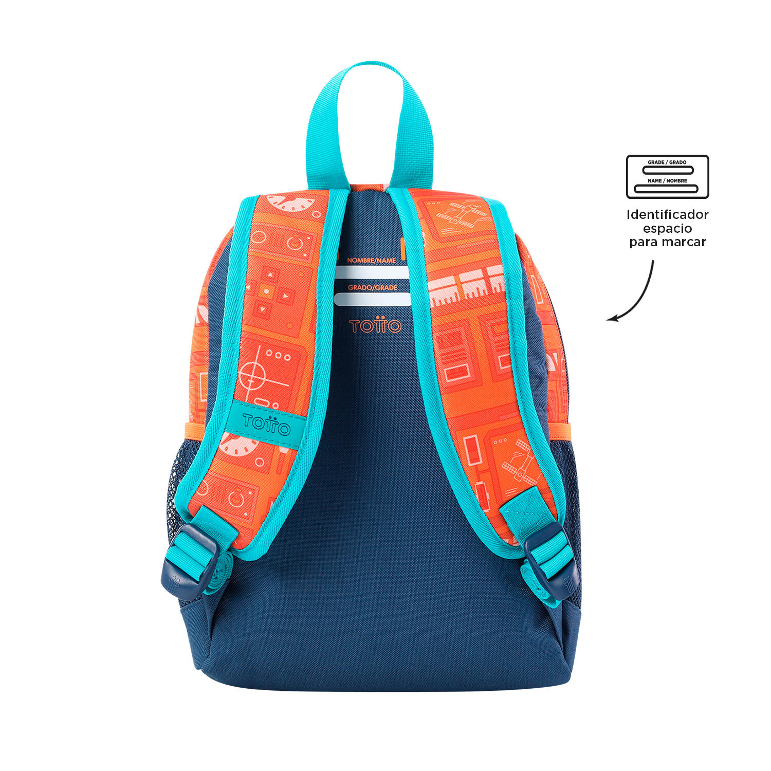 Totto Mochila escolar Cohety Cohetes Poliéster 26 x 36 x 11 cm 3/5