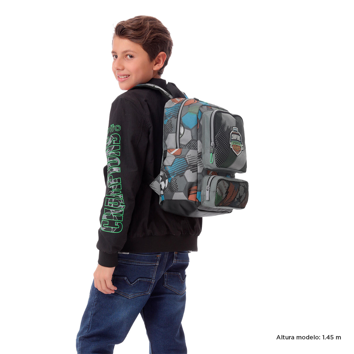 Totto Mochila infantil Multisport Multicolor Poliéster 24.5 x 32 x 11 cm 2/5