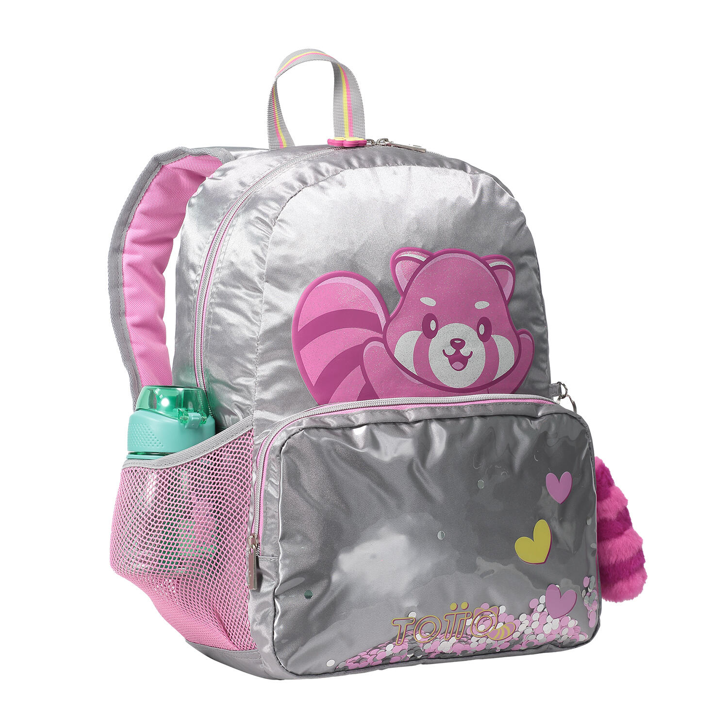 Totto Mochila escolar Minimal Gris Poliéster 28.5 x 40 x 11.5 cm 4/5