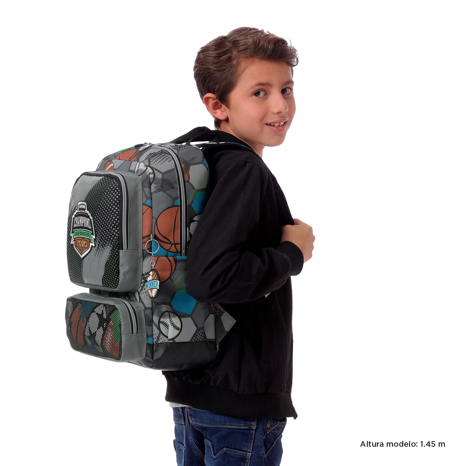 Totto Mochila infantil Multisport Multicolor Poliéster 29 x 40.5 x 11 cm 2/5