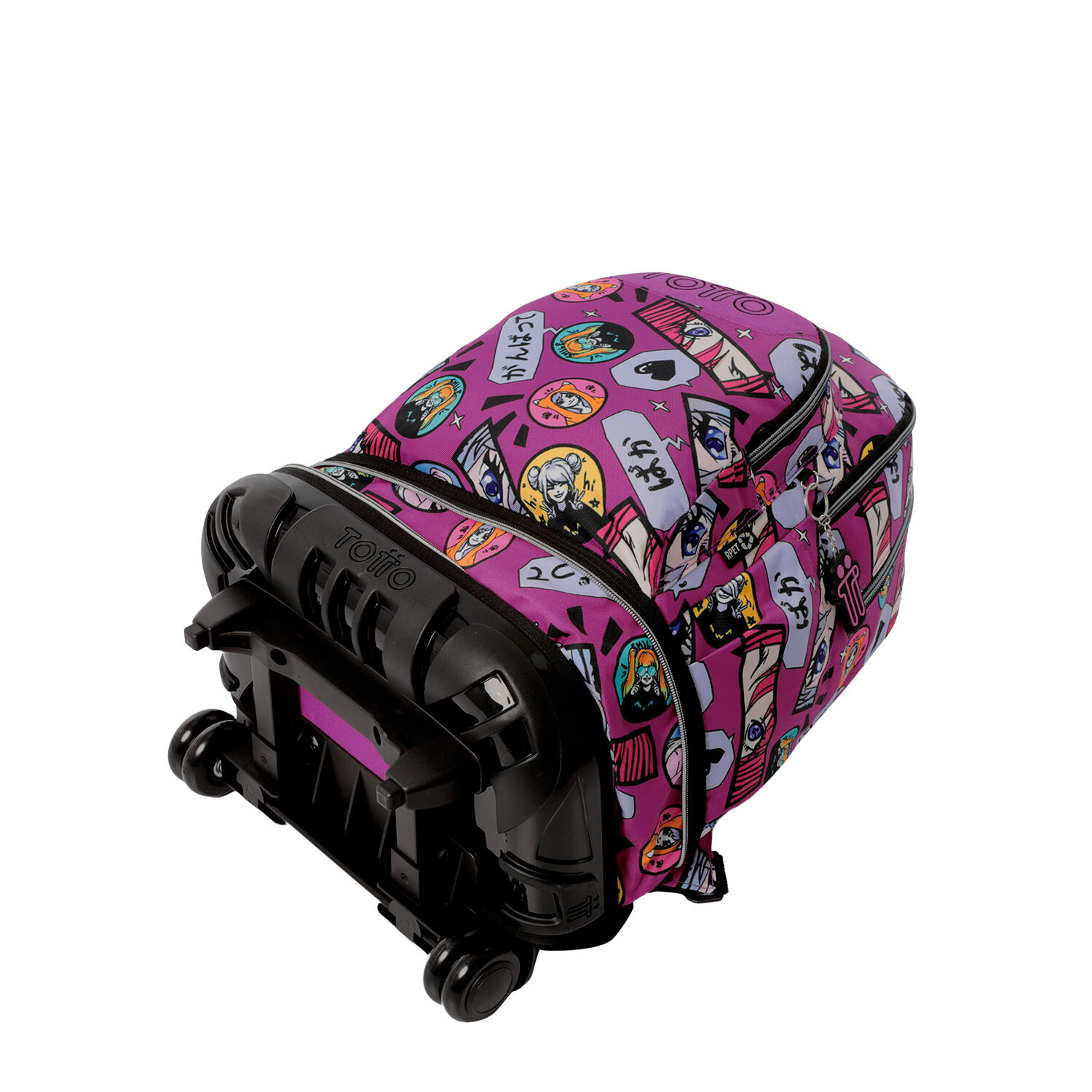 Totto Mochila escolar ruedas Tiza Desmontable Kitsune Poliéster reciclado 32 x 5/5