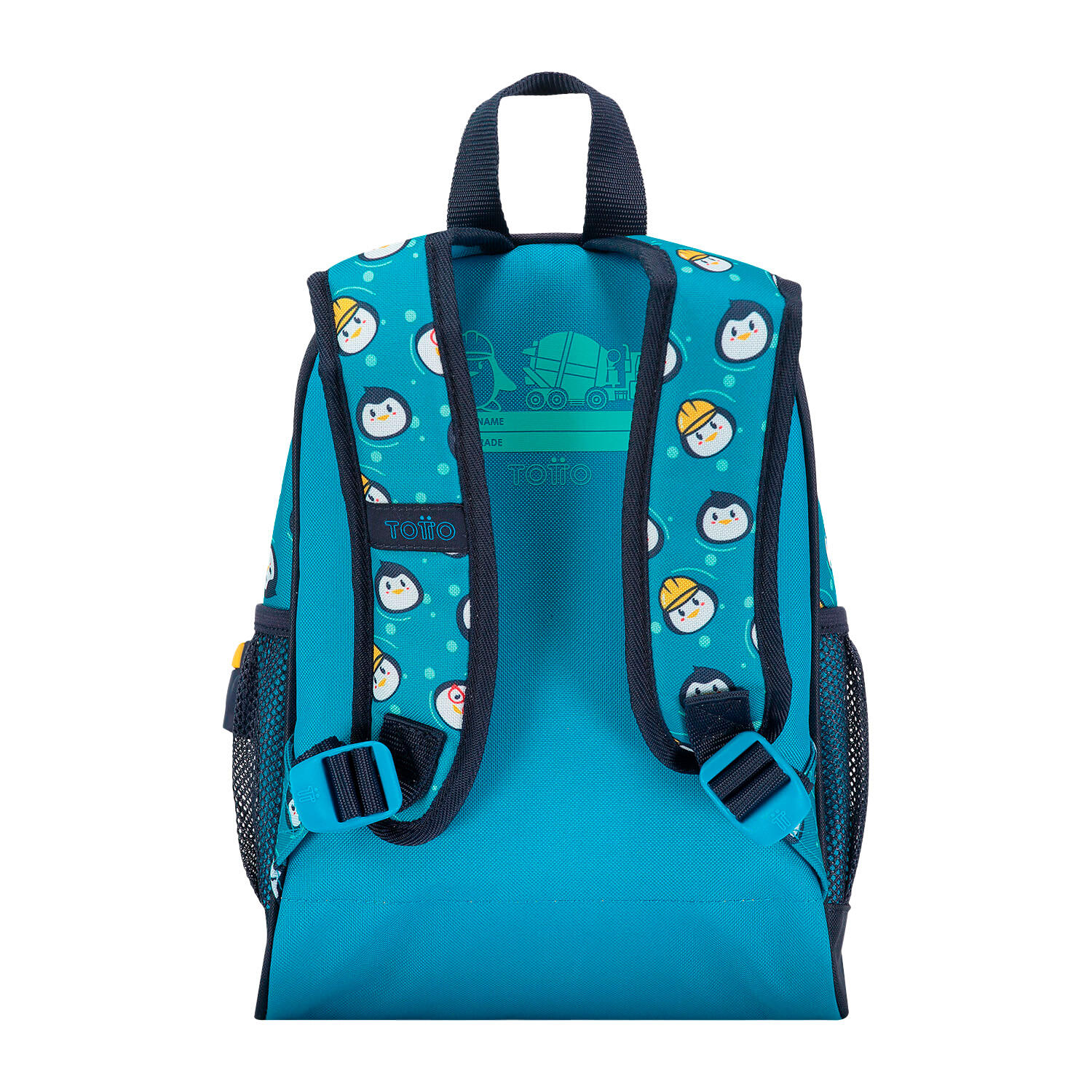 Totto Mochila escolar Funny Penguin Azul Poliéster 28 x 40 x 10 cm 4/5