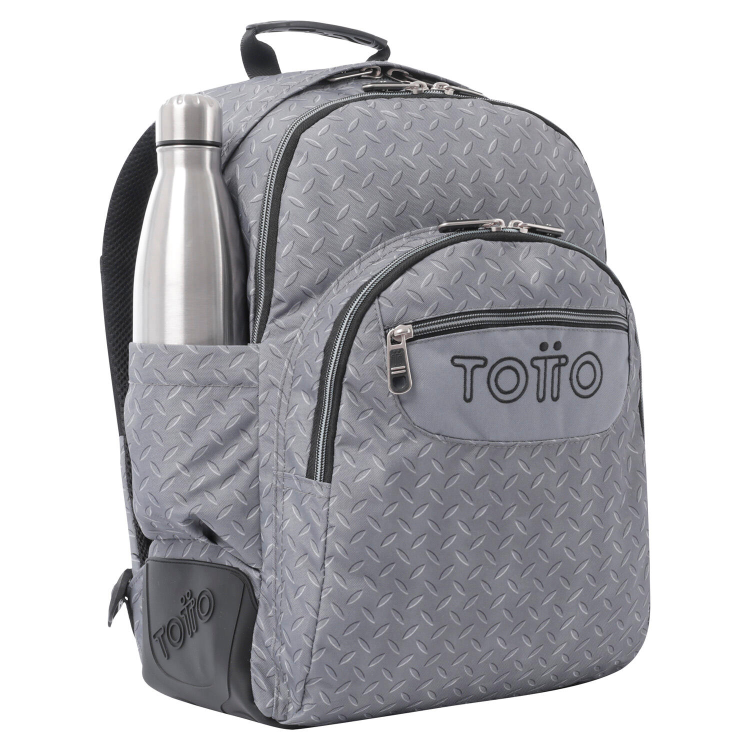 Totto Mochila escolar Crayoles Gris metálido Poliéster 33 x44 x13.5 cm 4/5