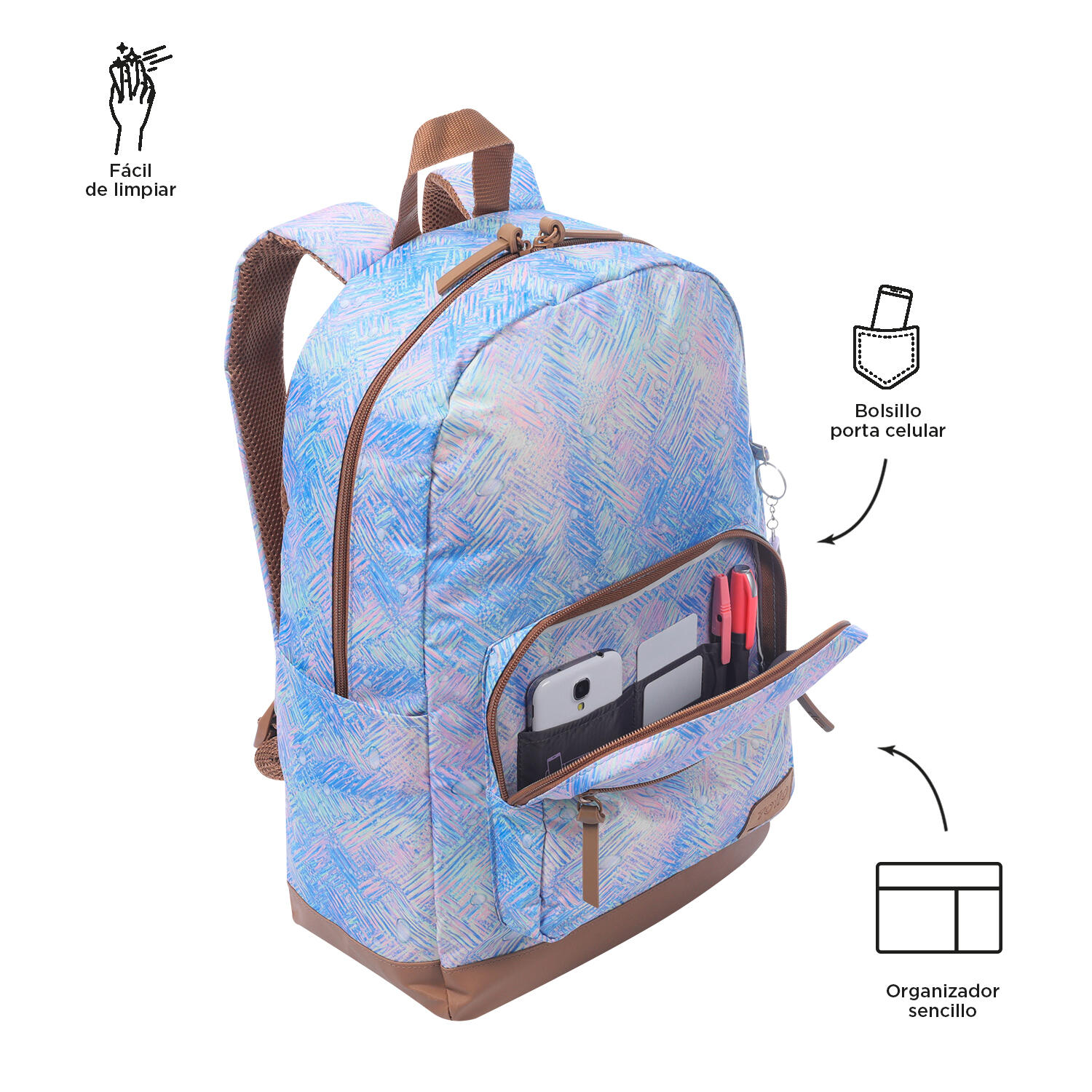 Totto Mochila urbana Tocax Lucylu Poliéster 30 x 44.1 x 15.5 cm 5/5