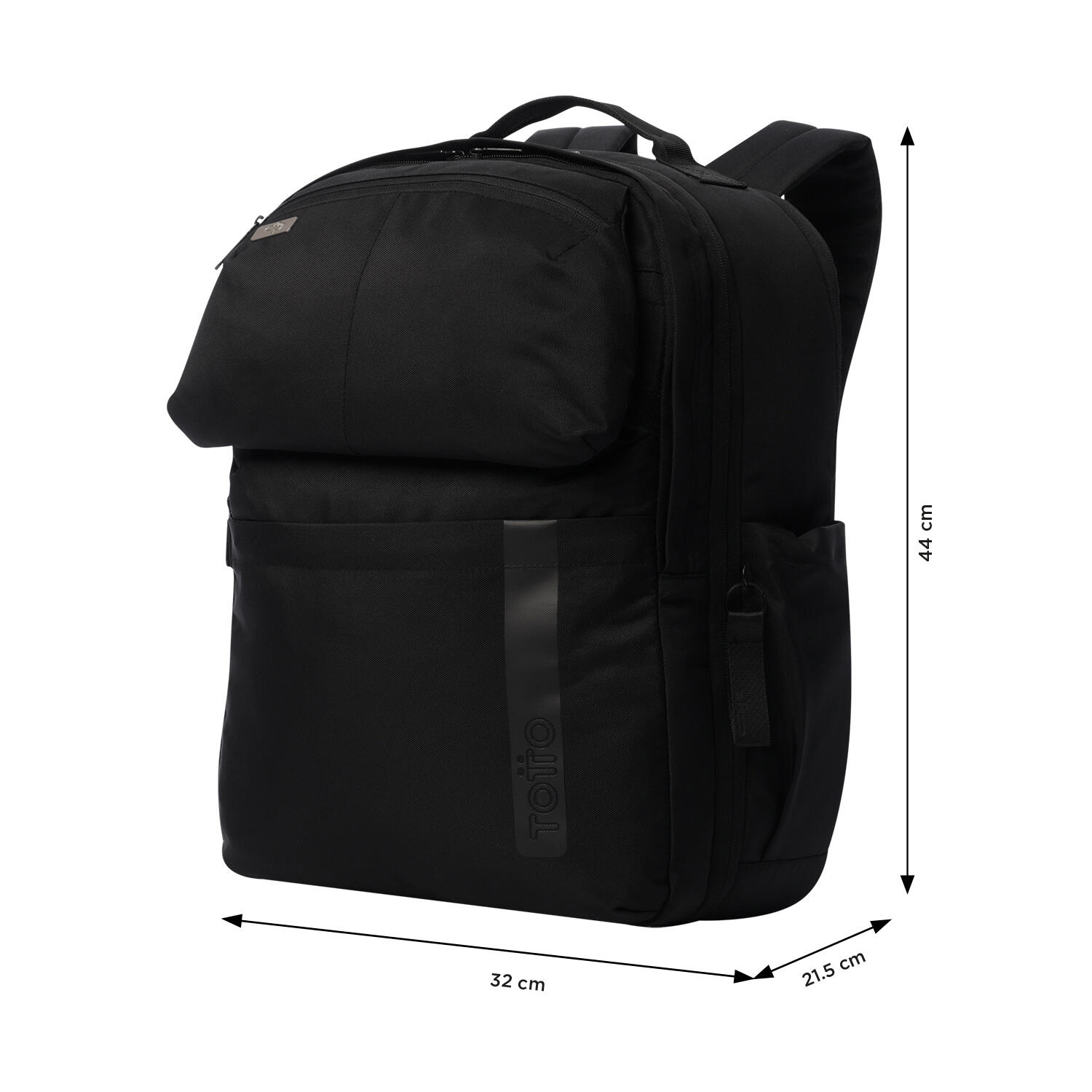 Totto Mochila viaje Elan Travel Negro Poliéster 32 x 44 x 21.5 cm 4/5