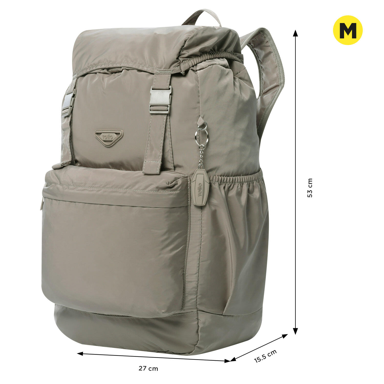 Totto Mochila plegable plegable Desert Taupe Poliéster 27 x 53 x 15.5 cm 3/5