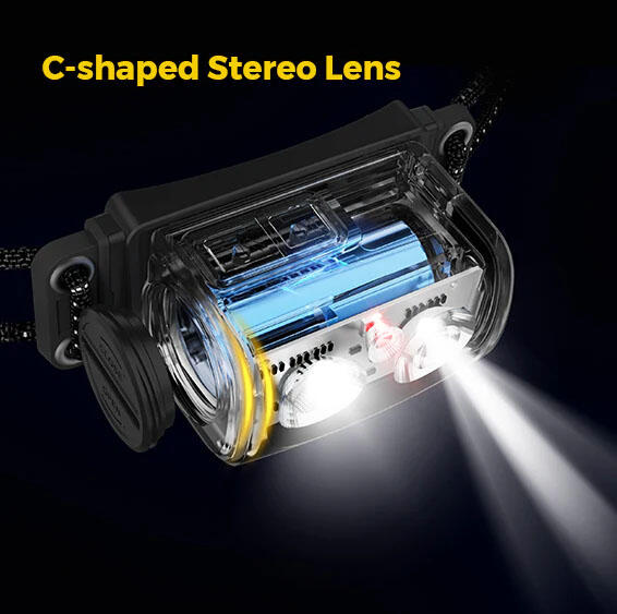 Helio 600Z Linterna frontal recargable - Ligera - 6 modos de iluminación - Negra 4/7