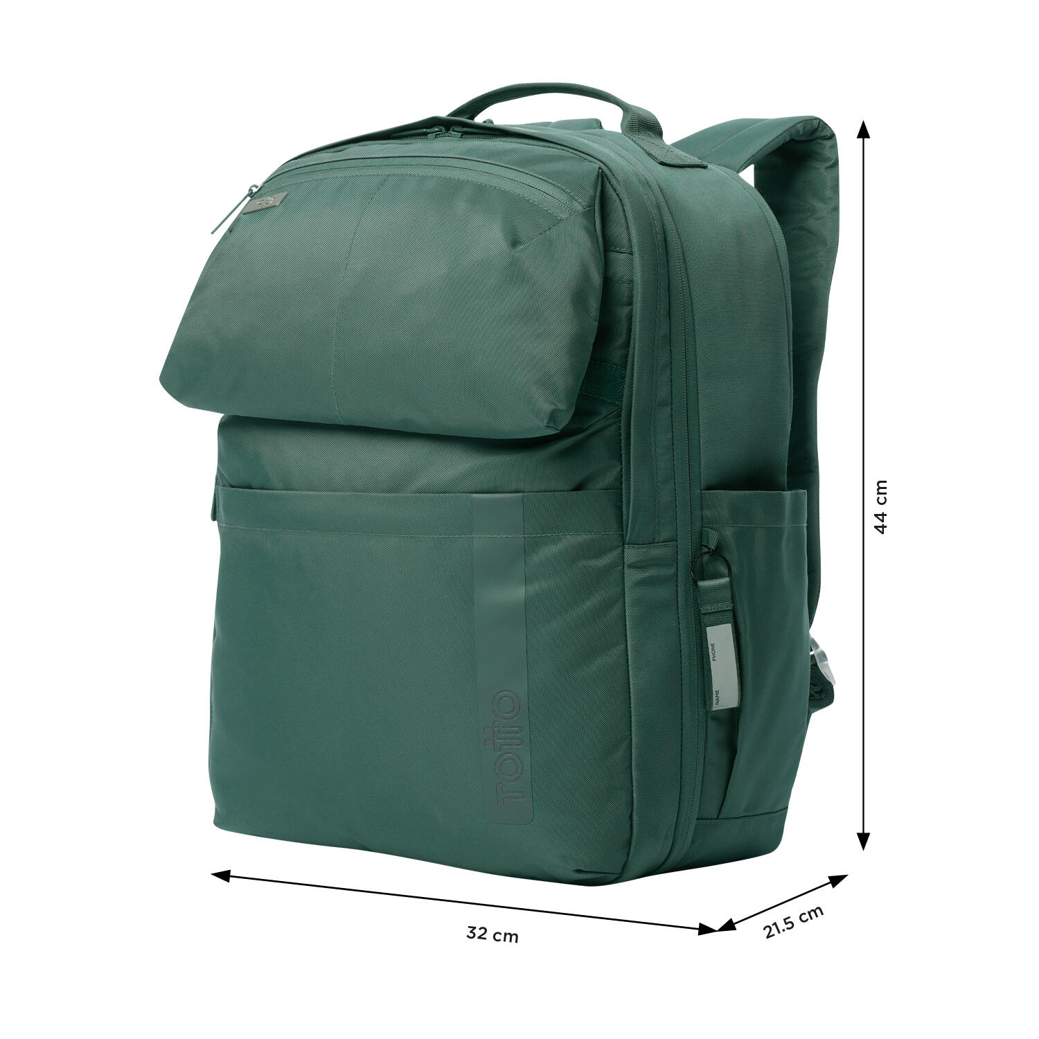 Totto Mochila viaje Elan Travel Silver Pine Poliéster 32 x 44 x 21.5 cm 3/5
