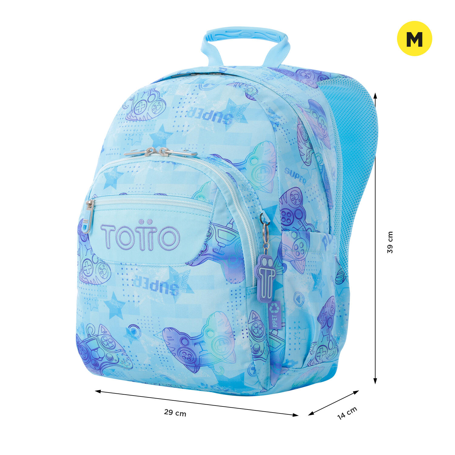 Totto Mochila escolar Gommas Polar Poliéster reciclado 29 x 39 x 14 cm 3/5