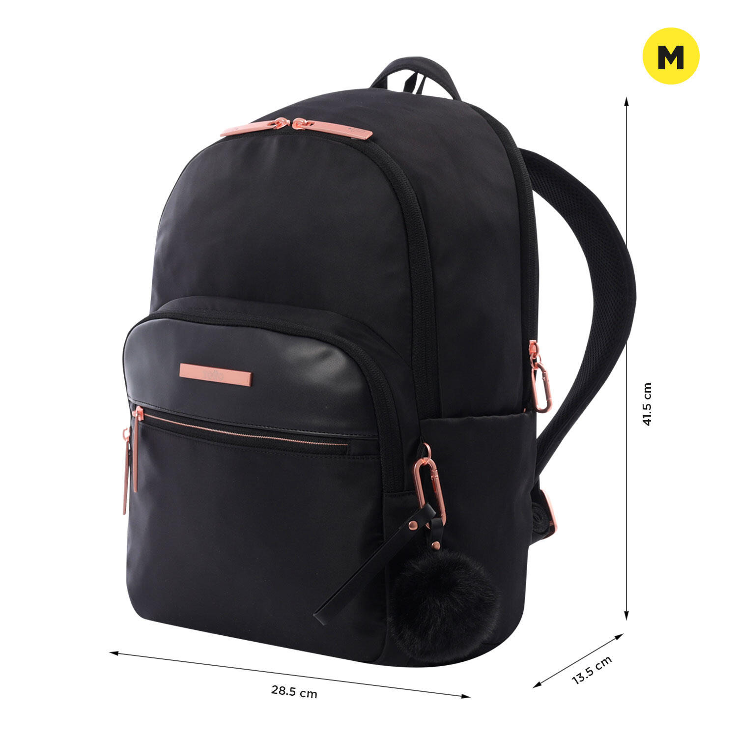 Totto Mochila ejecutiva Adelaide 2.0 Black2 Poliéster 28.5 x 41.5 x 13.5 cm 2/5
