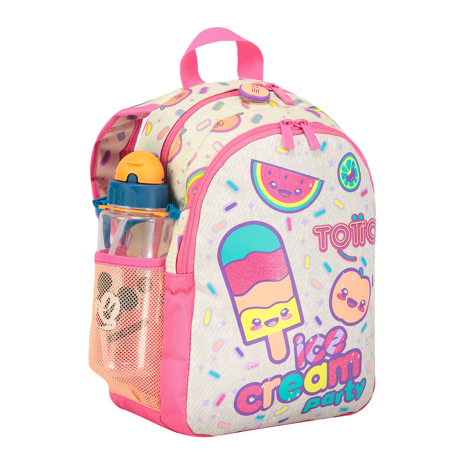 Totto Mochila escolar Ice Fruit Rosa Poliéster 23 x 32 x 9 cm 4/5