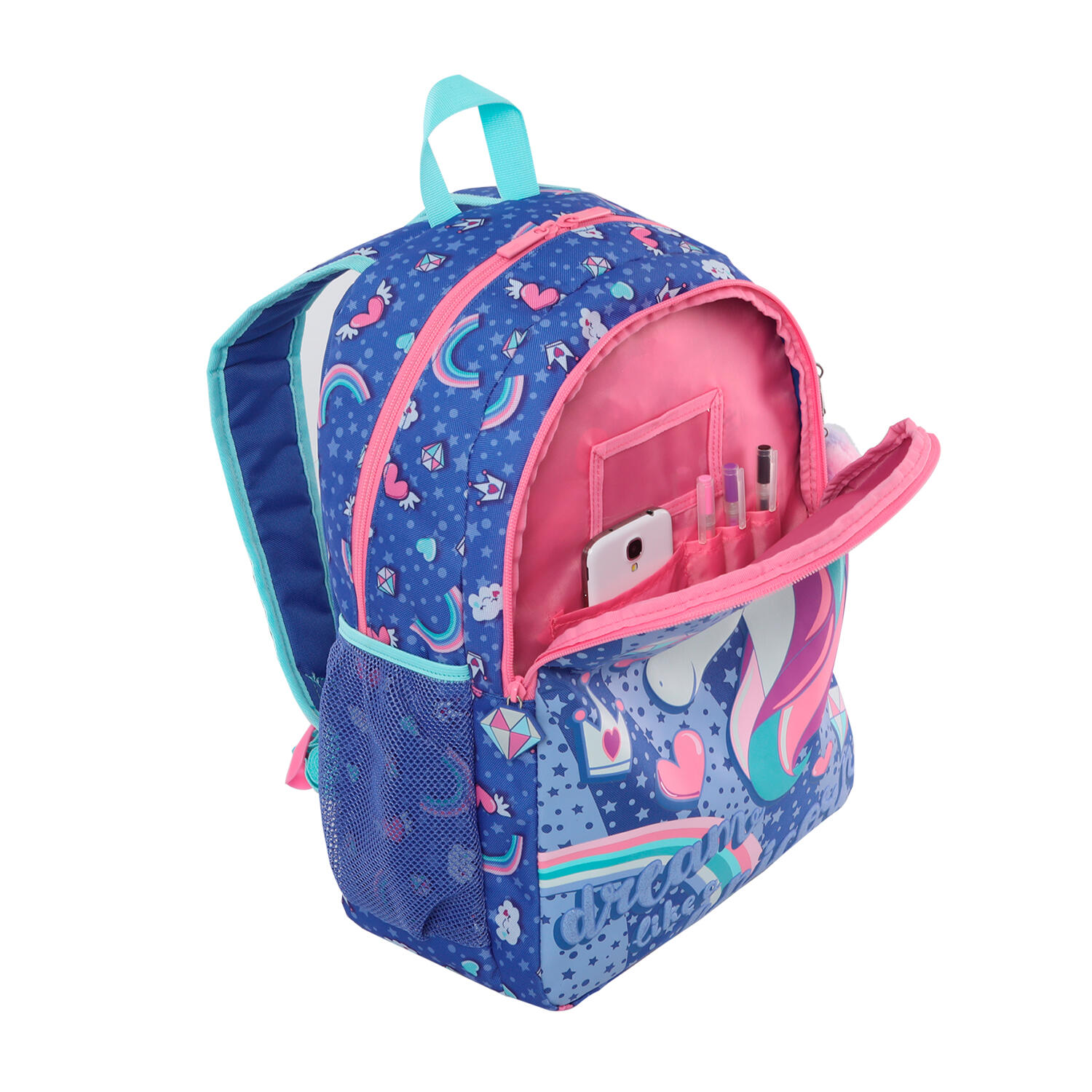 Totto Mochila escolar Uniwild Morado Poliéster 31.5 x 44 x 12 cm 4/5