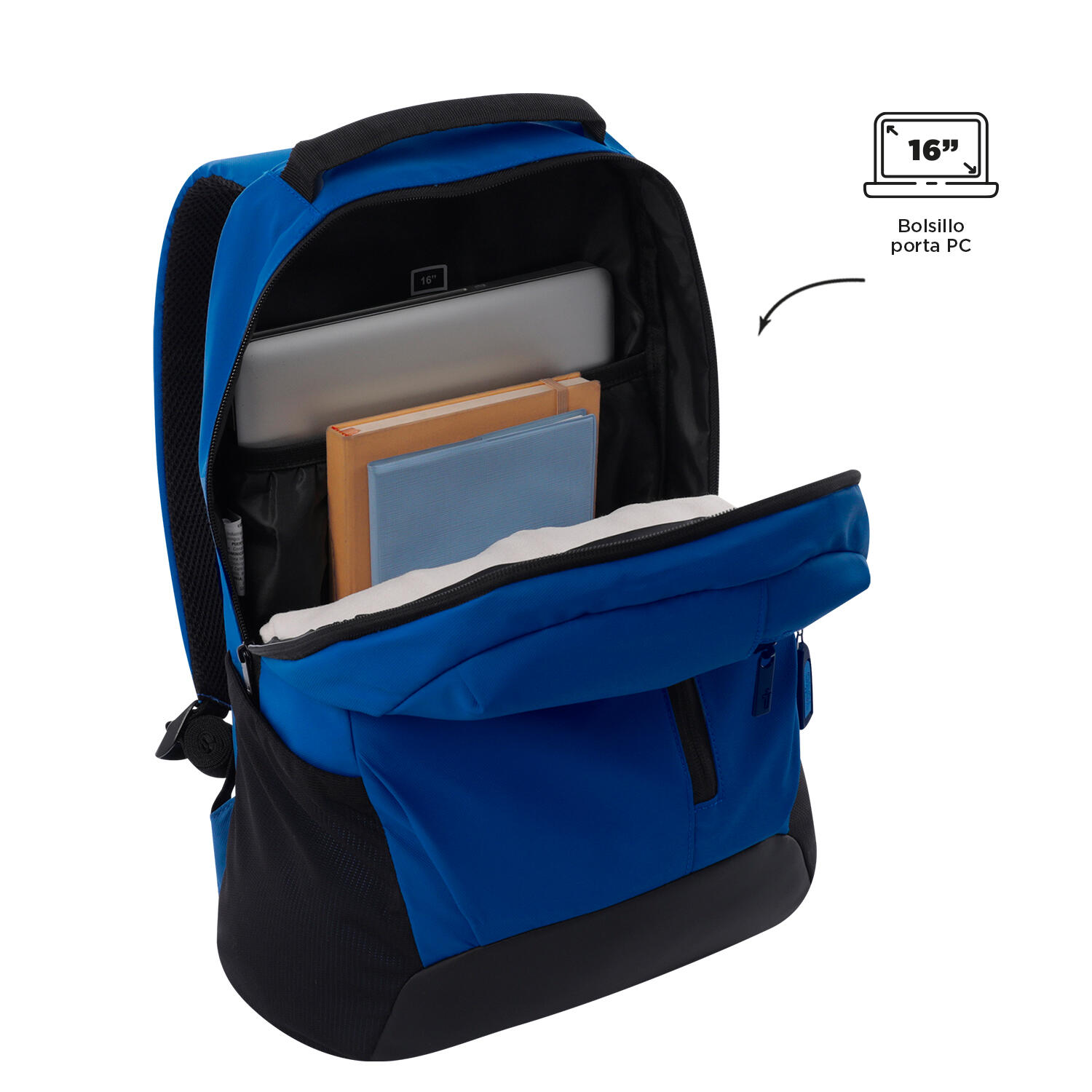 Totto Mochila urbana Detroit Negro Poliéster 33 x 45 x 13 cm 4/5