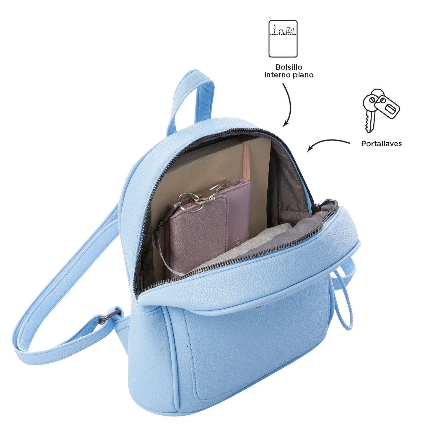 Totto Mochila urbana Smooth Angel Falls Poliuretano 20 x 24 x 9.5 cm 5/5