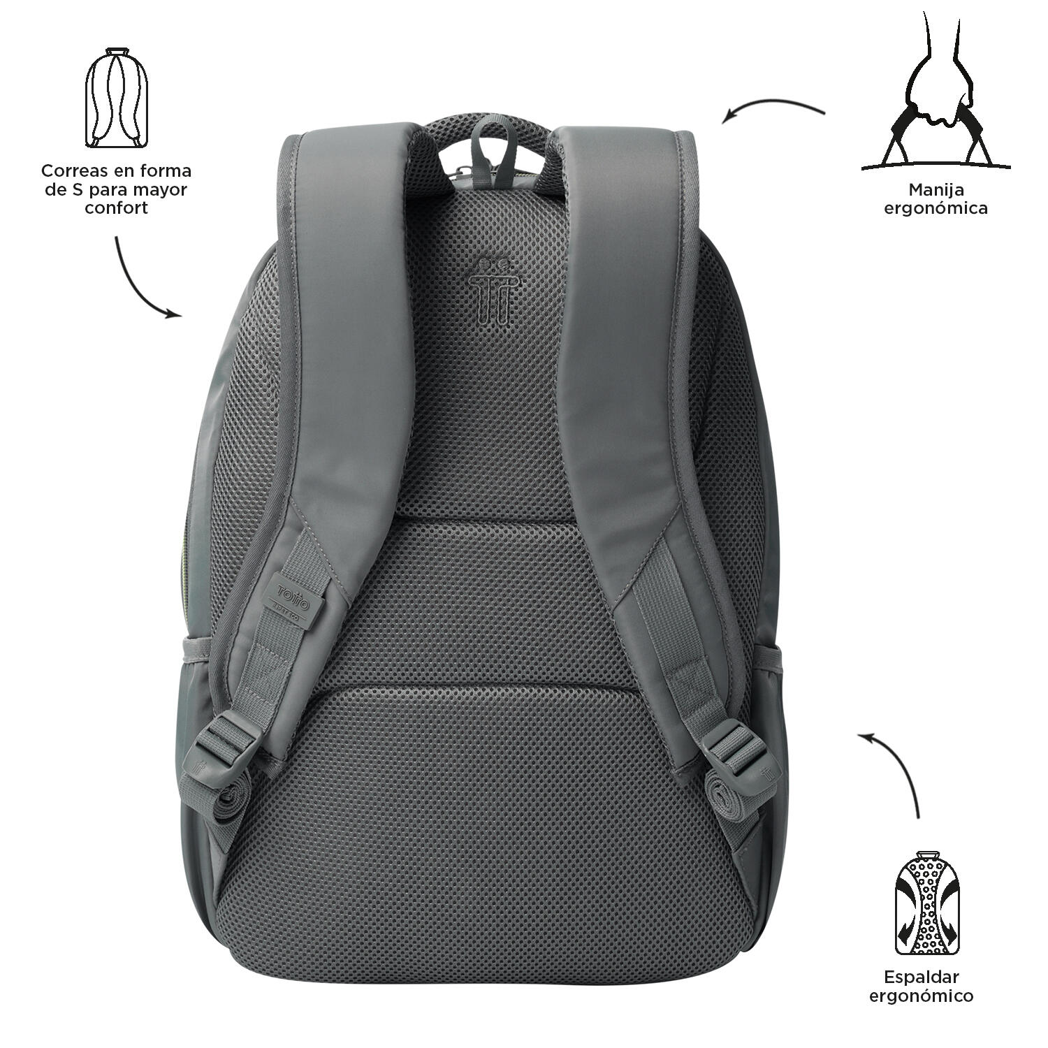 Totto Mochila urbana Tracer Monument Poliéster reciclado 31 x 44.5 x 17 cm 4/5