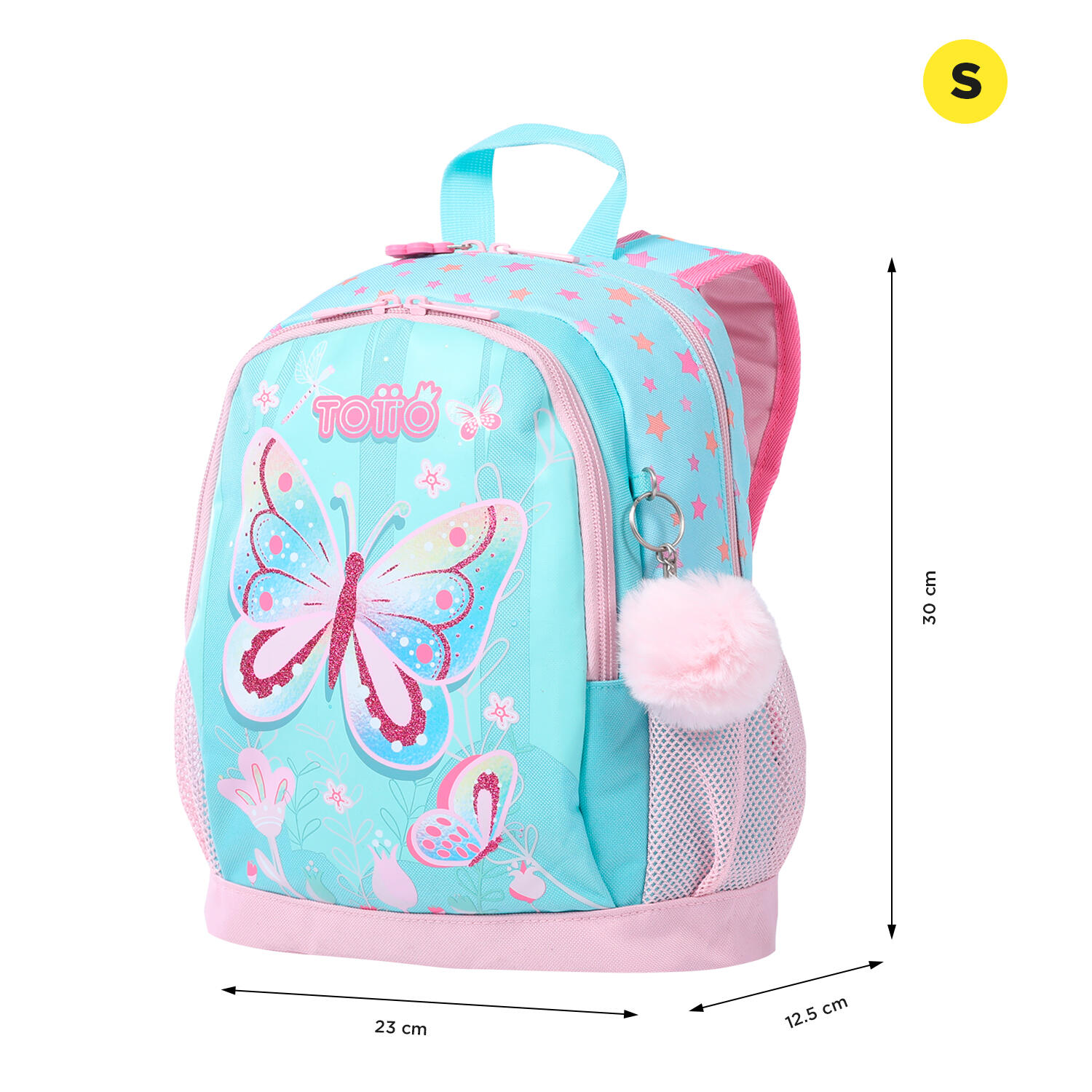 Totto Mochila escolar Dancing Rabbit Mariposa Poliéster 23 x 30 x 12.5 cm 2/5