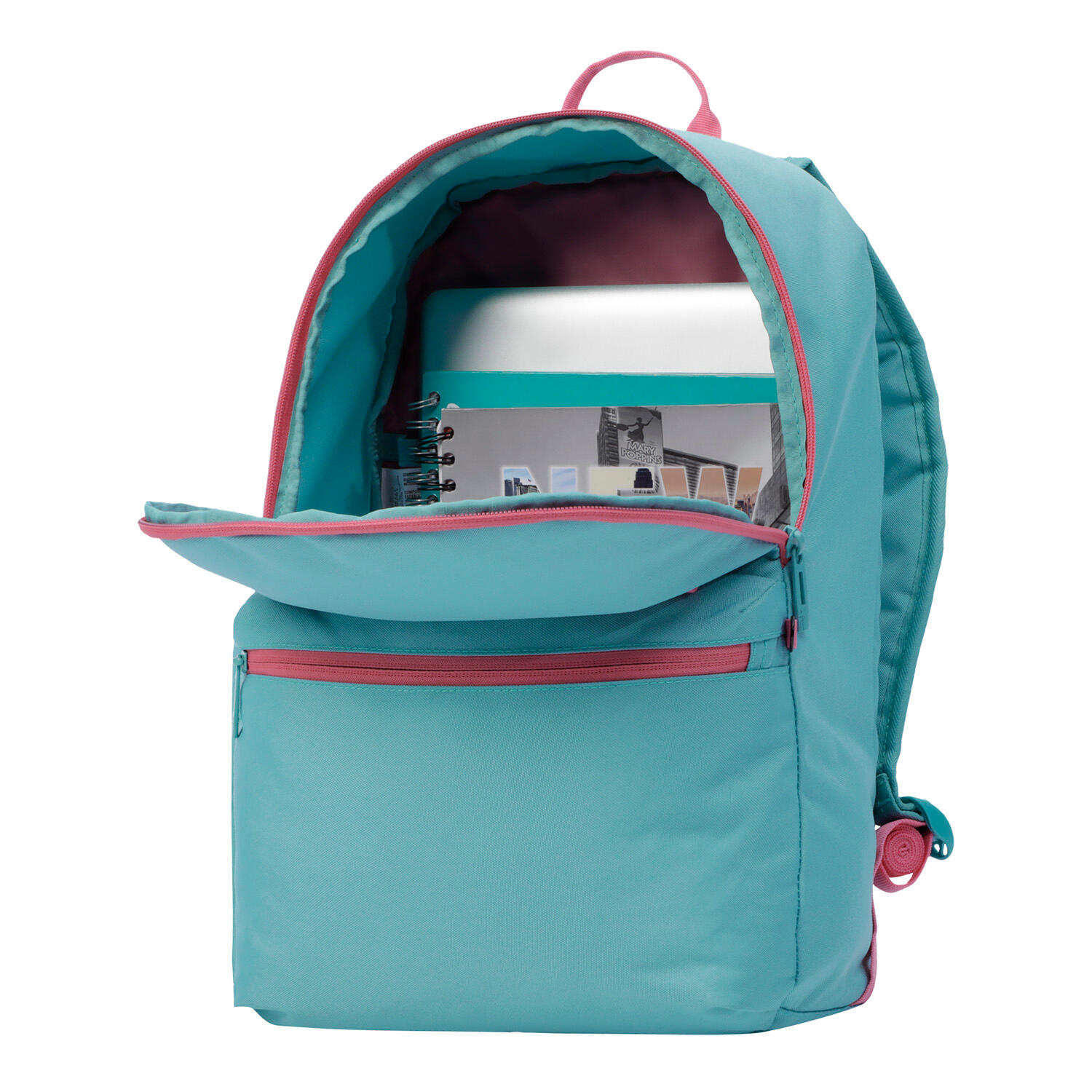 Totto Mochila urbana Dragonar Azul y rosa Poliéster 28 x 41.5 x 11.5 cm 5/5