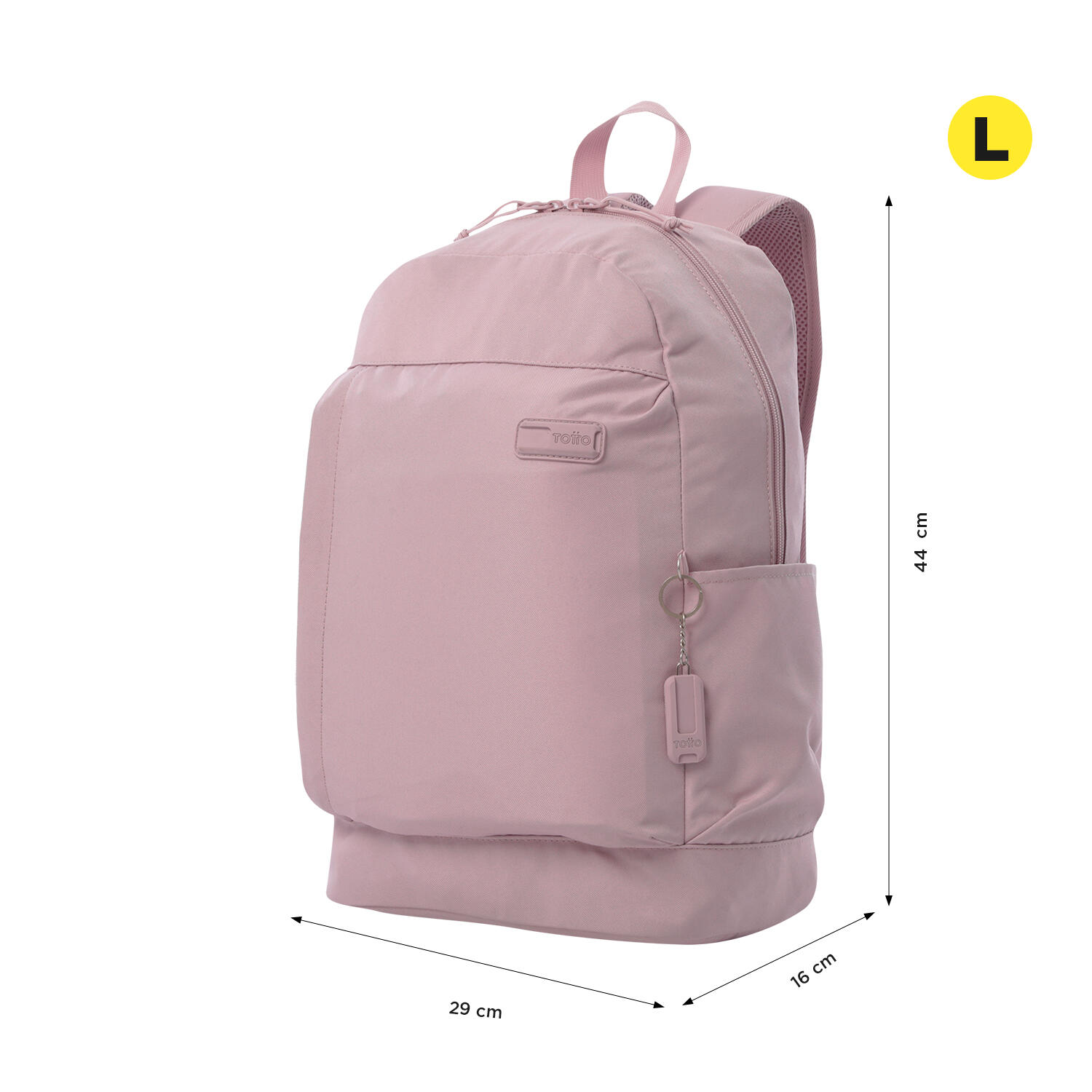 Totto Mochila urbana Yuno Keepsake Lilac Poliéster 29 x 44 x 16 cm 4/5