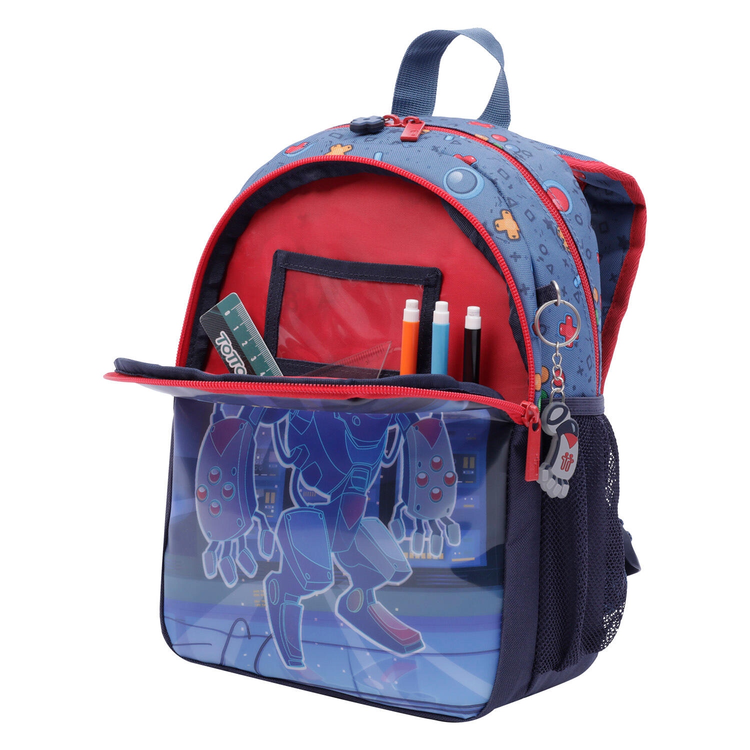 Totto Mochila escolar Atlas Azul Poliéster 23.5 x 32.5 x 8.5 cm 5/5