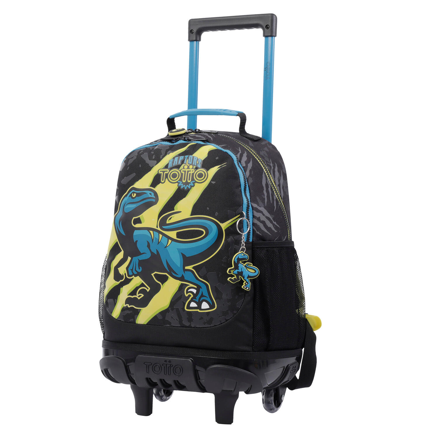 Totto Mochila infantil ruedas Raptor M Multicolor Poliéster 28 x 41 x 12.5 cm 2/5