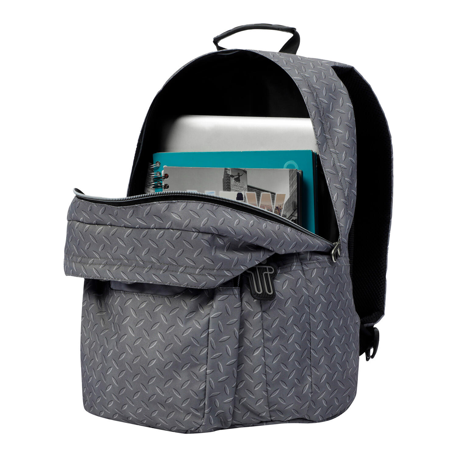 Totto Mochila escolar Lápiz Gris metálico Poliéster 34 x 44 x 24 cm 5/5