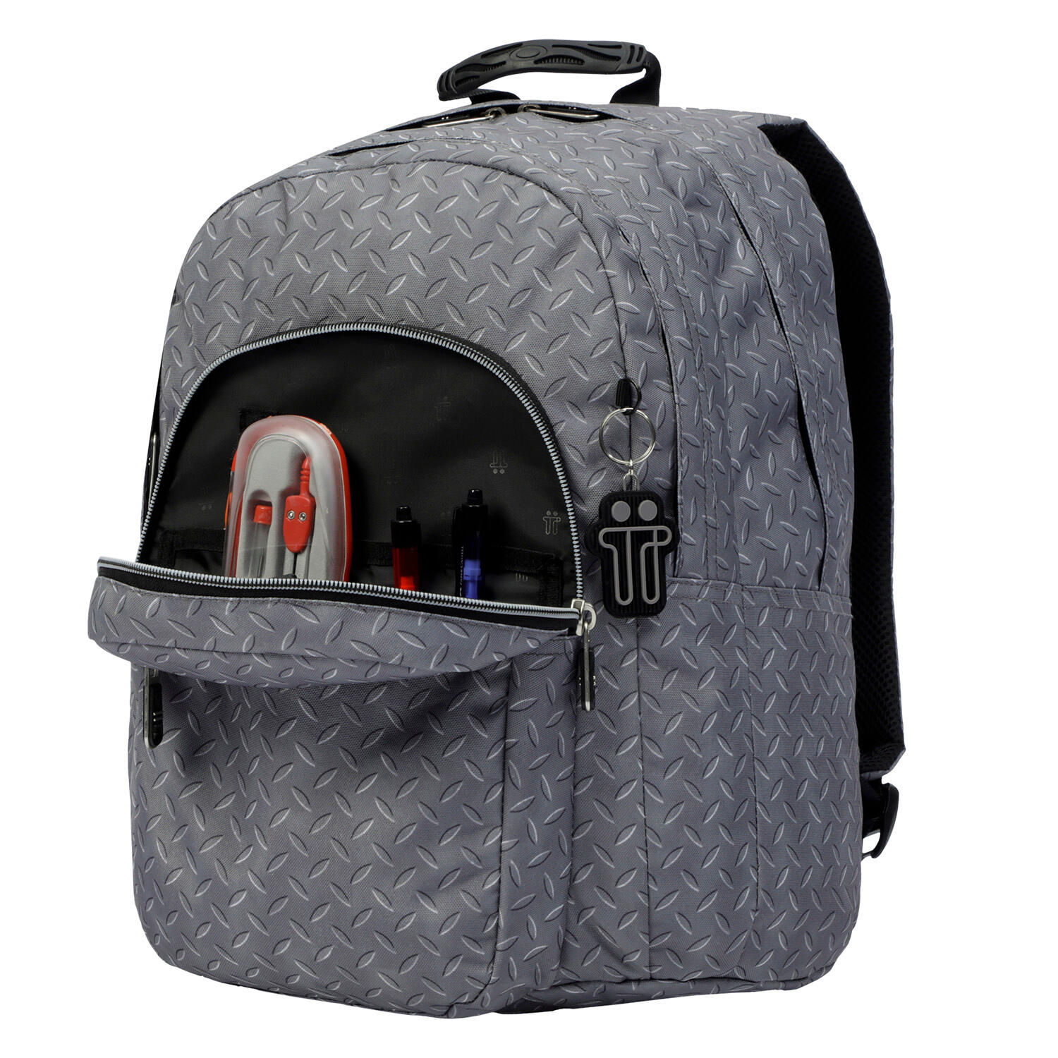 Totto Mochila escolar Lápiz Gris metálico Poliéster 34 x 44 x 24 cm 4/5