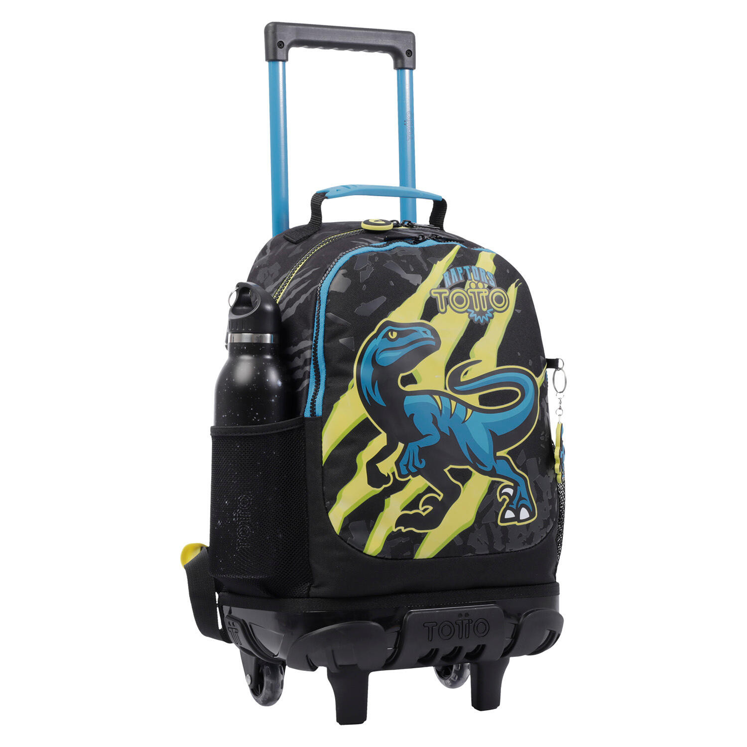 Totto Mochila infantil ruedas Raptor M Multicolor Poliéster 28 x 41 x 12.5 cm 4/5