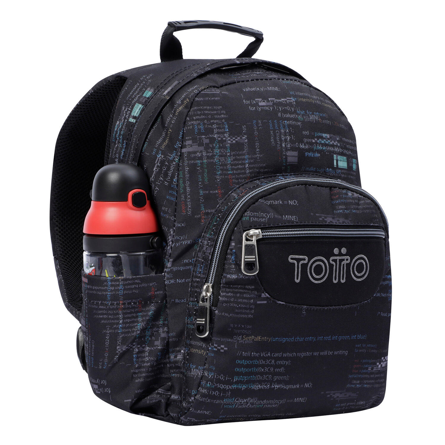 Totto Mochila escolar Tempera Letras internet Poliéster 27 x 36.5 x 12 cm 4/5