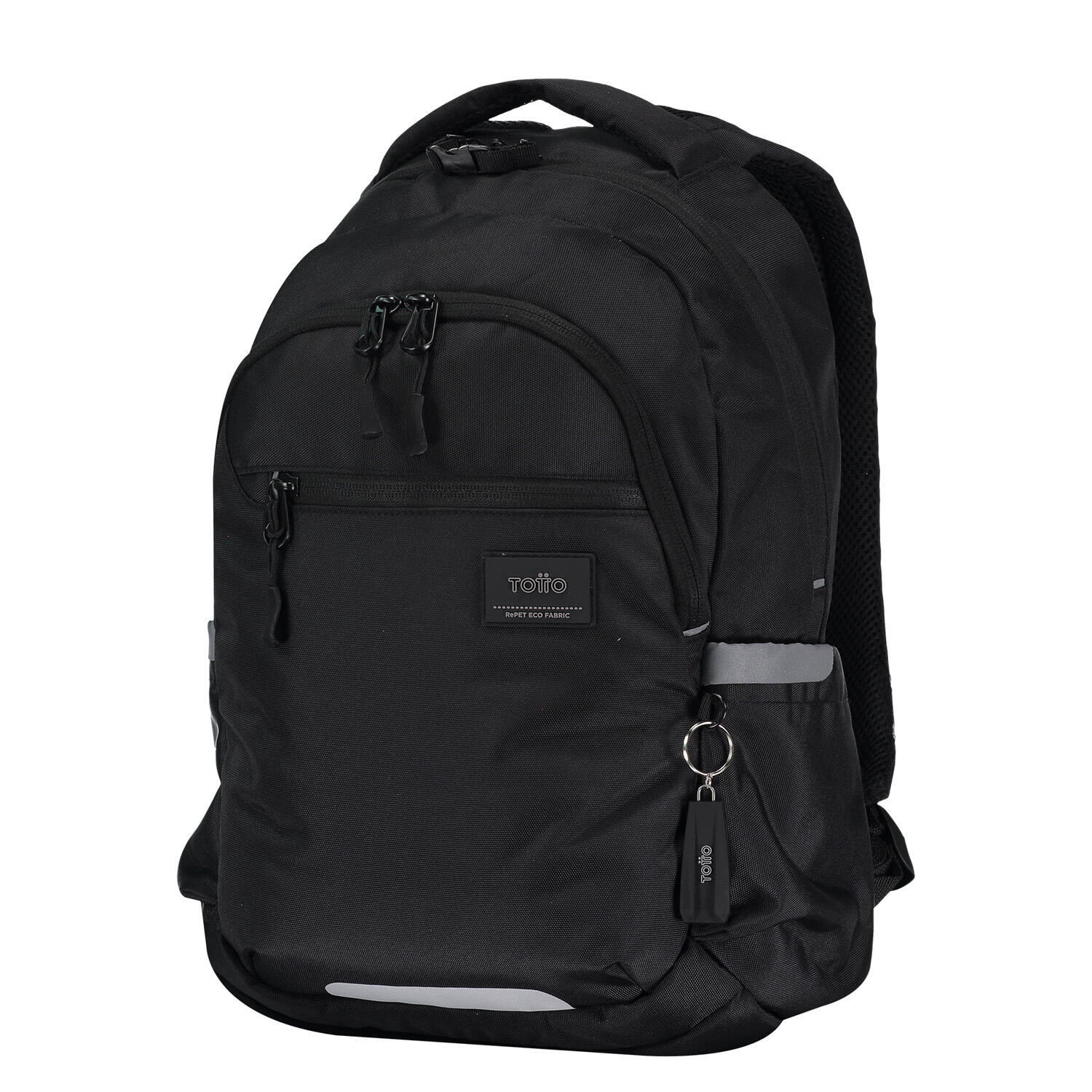 Totto Mochila urbana Misisip Negro Poliéster reciclado 31 x 44 x 15 cm 2/5
