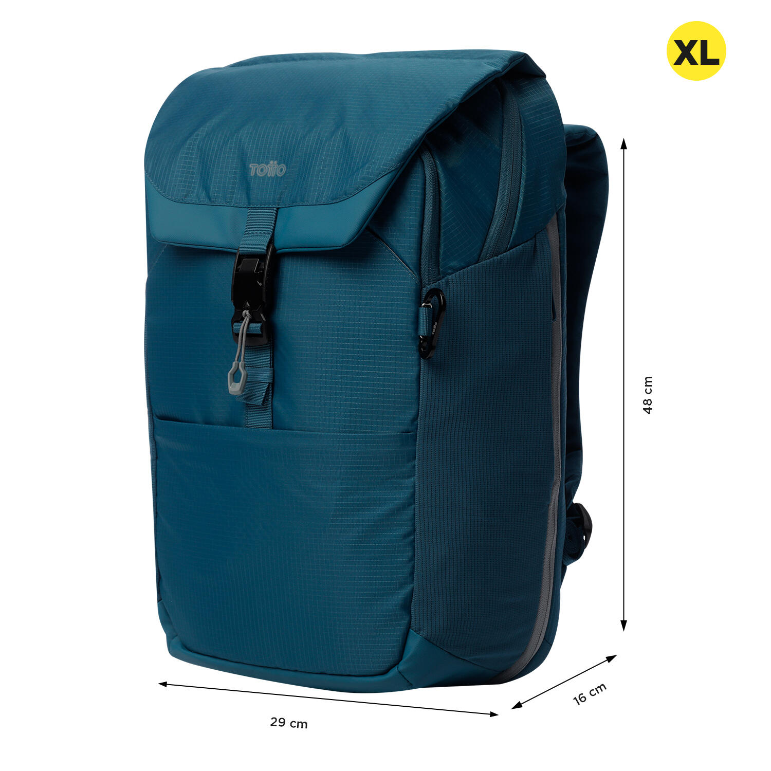 Totto Mochila ejecutiva Dual Moroccan Blue Poliamida 29 x 48 x 16 cm 3/5