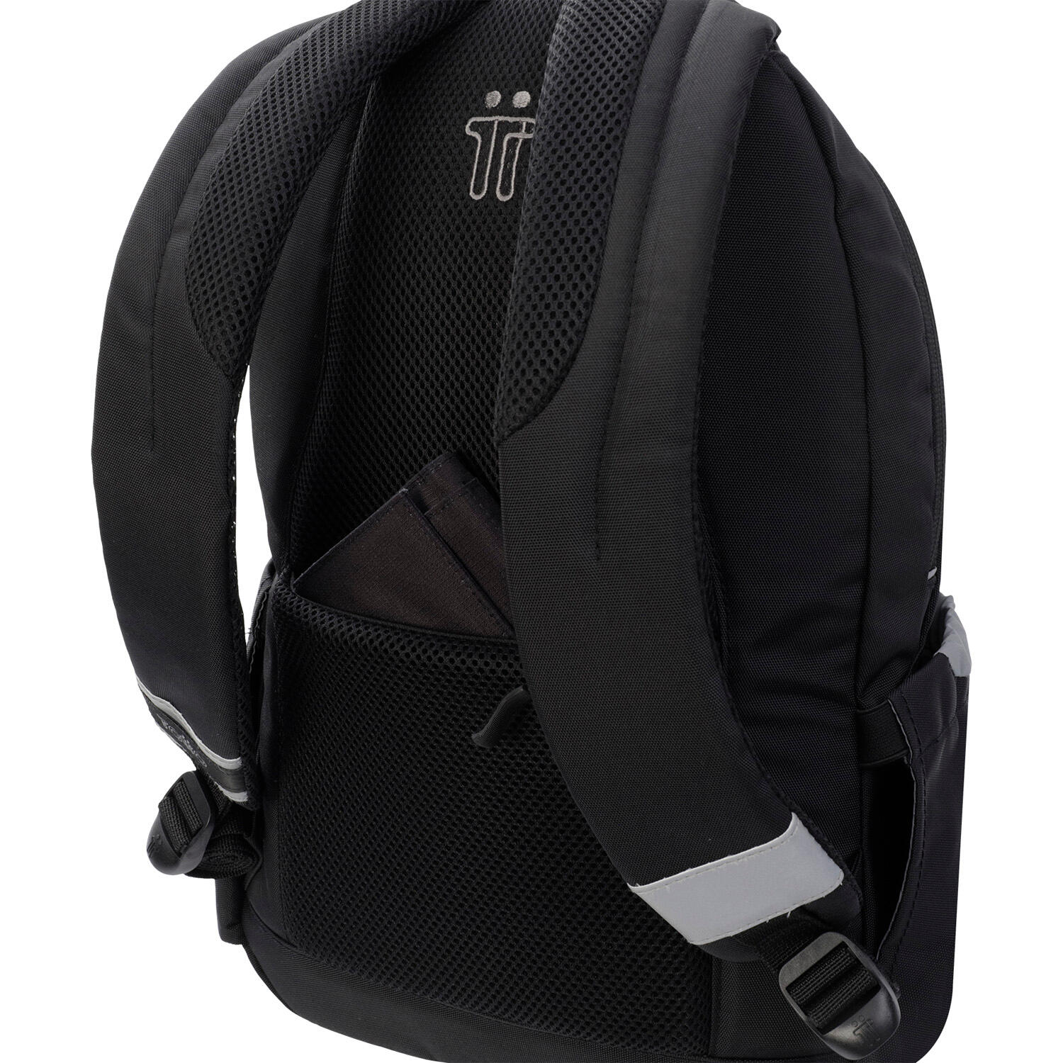 Totto Mochila urbana Misisip Negro Poliéster reciclado 31 x 44 x 15 cm 4/5