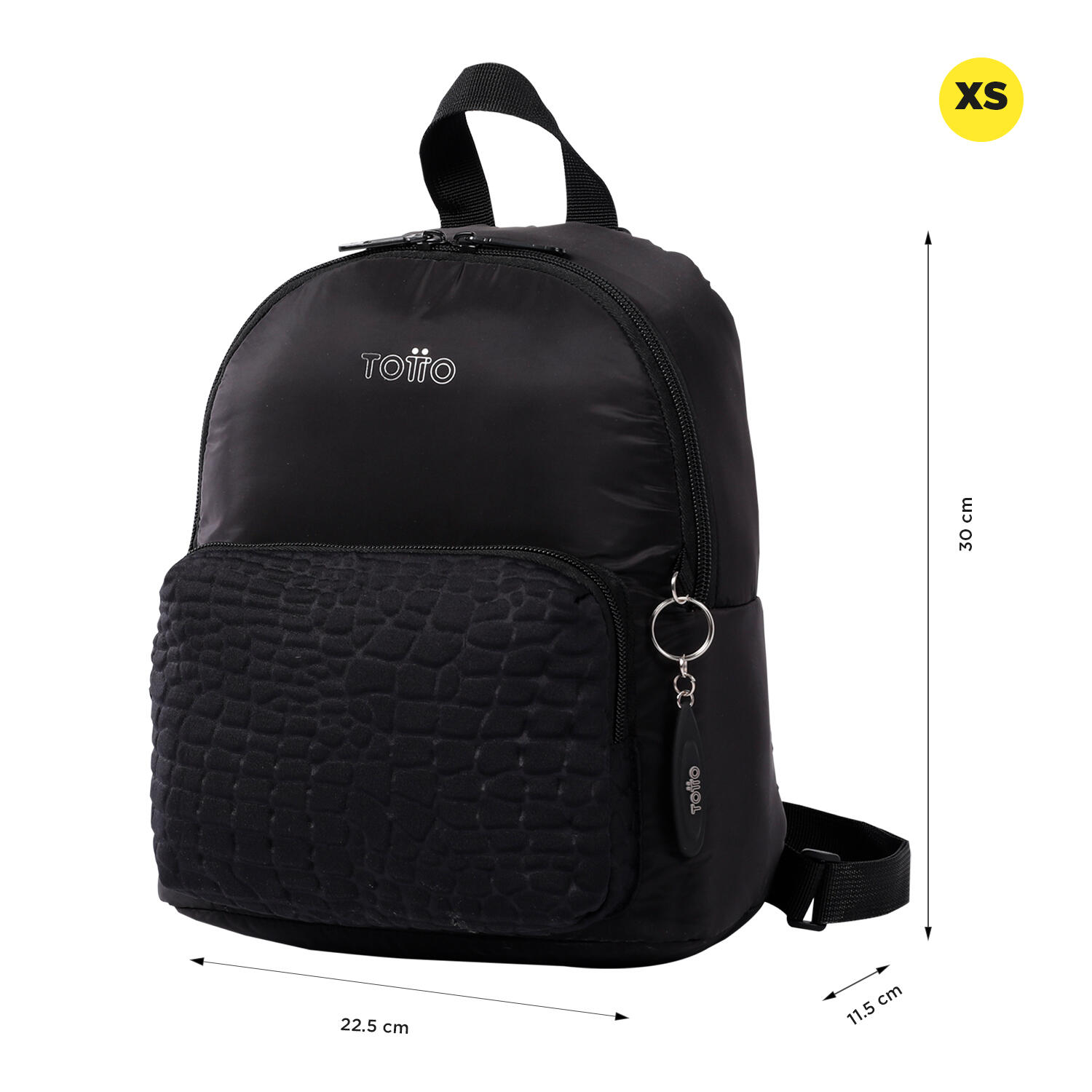 Totto Mochila urbana Baltra Negro Poliéster 22.5 x 30 x 11.5 cm 2/5
