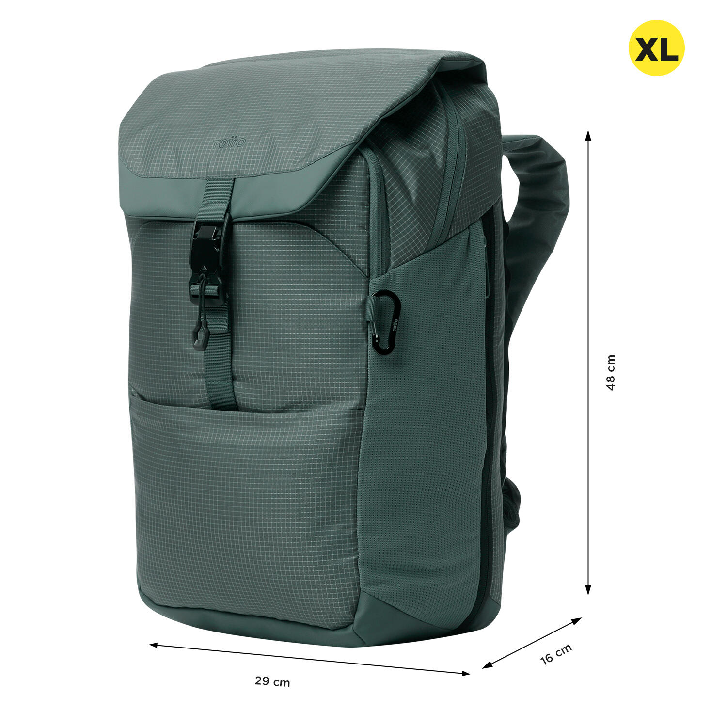 Totto Mochila ejecutiva Dual Silver Pine Poliamida 29 x 48 x 16 cm 3/5