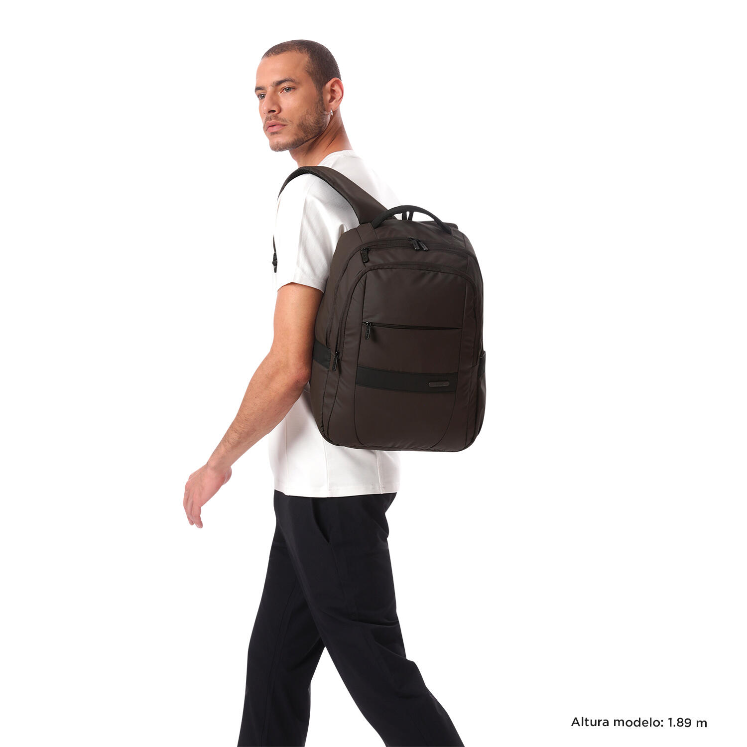 Totto Mochila urbana Wivetto 2.0 Turkish Coffee Poliéster 30 x 44 x 18 cm 2/5