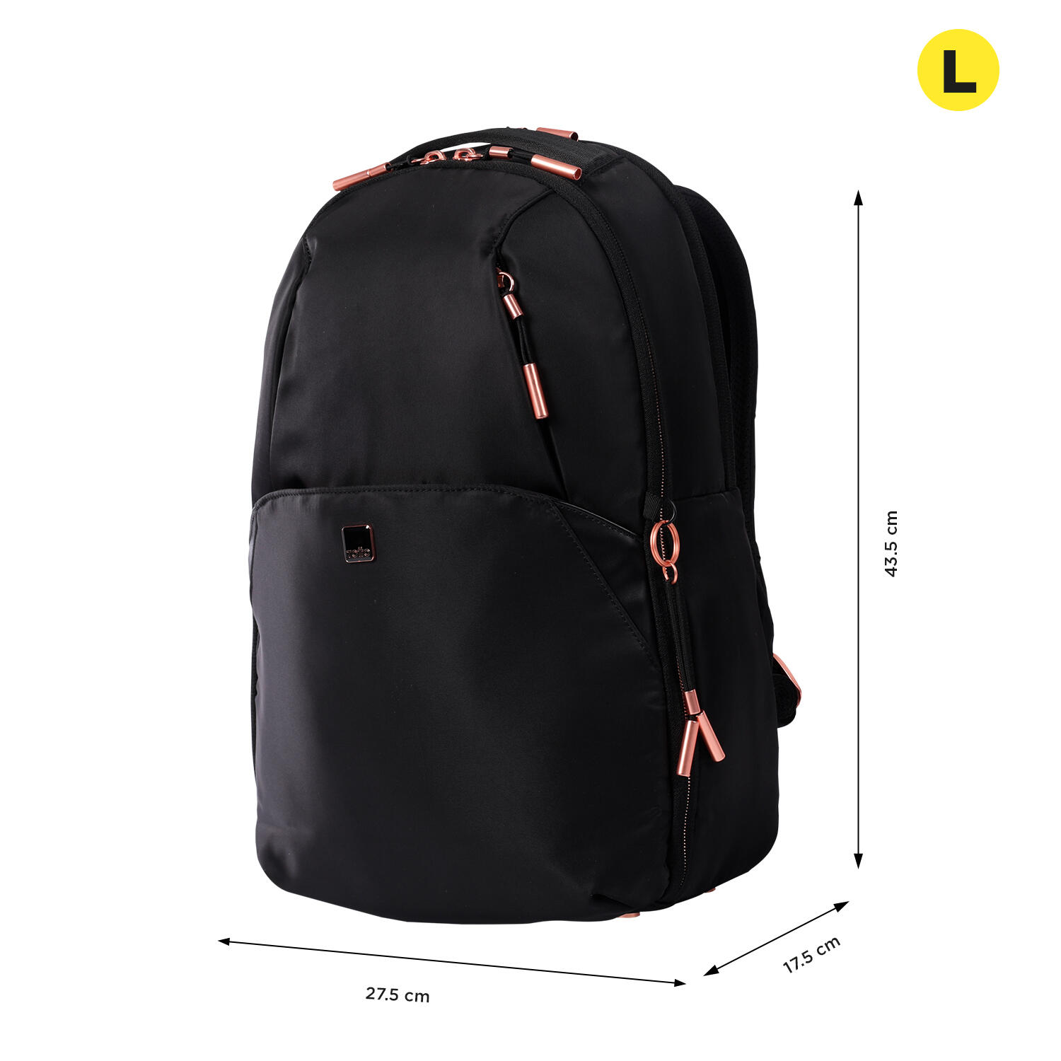 Totto Mochila ejecutiva Roxanne Negro Poliéster 28.5 x 42.5 x 12 cm 2/5