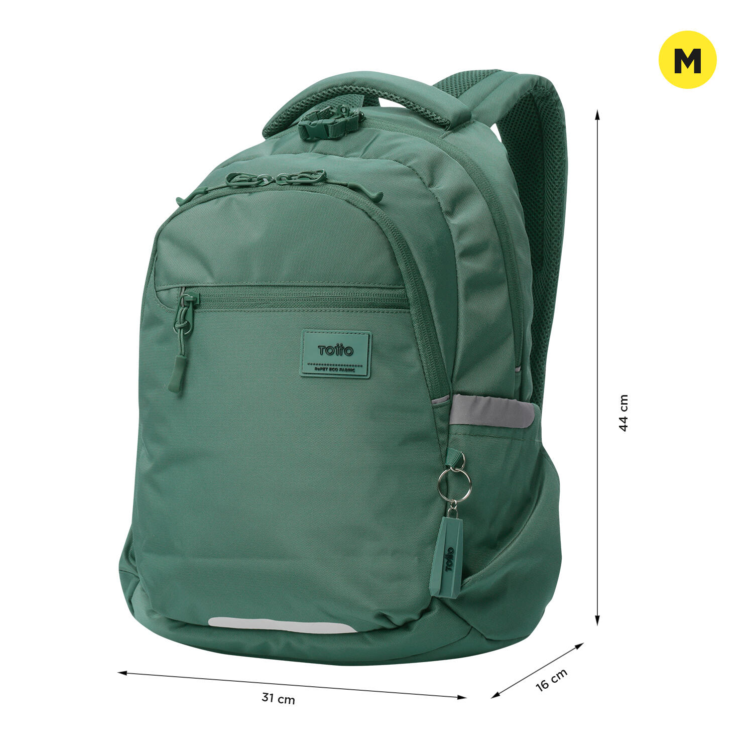 Totto Mochila urbana Misisip Silver Pine Poliéster reciclado 31 x 44 x 15 cm 3/5