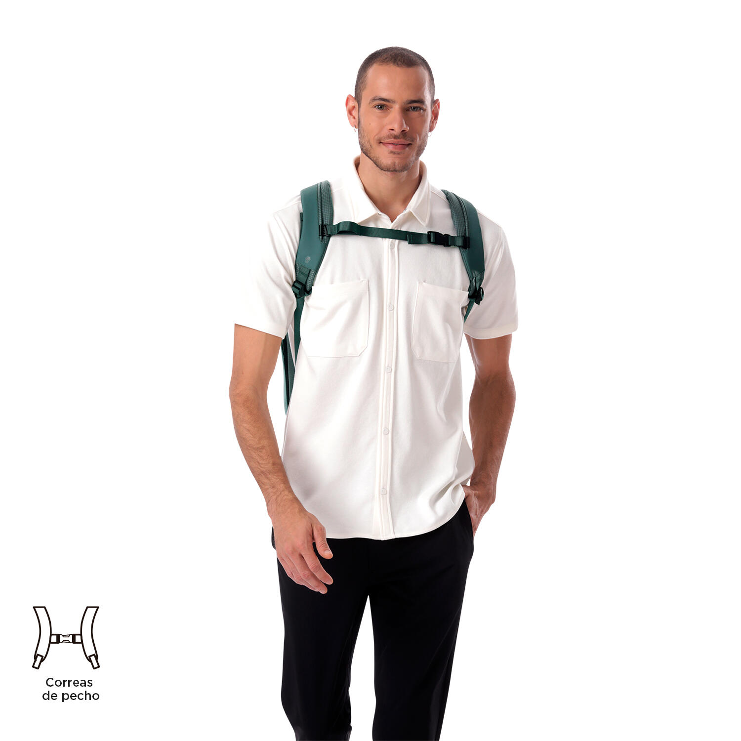 Totto Mochila ejecutiva Dual Silver Pine Poliamida 29 x 48 x 16 cm 5/5