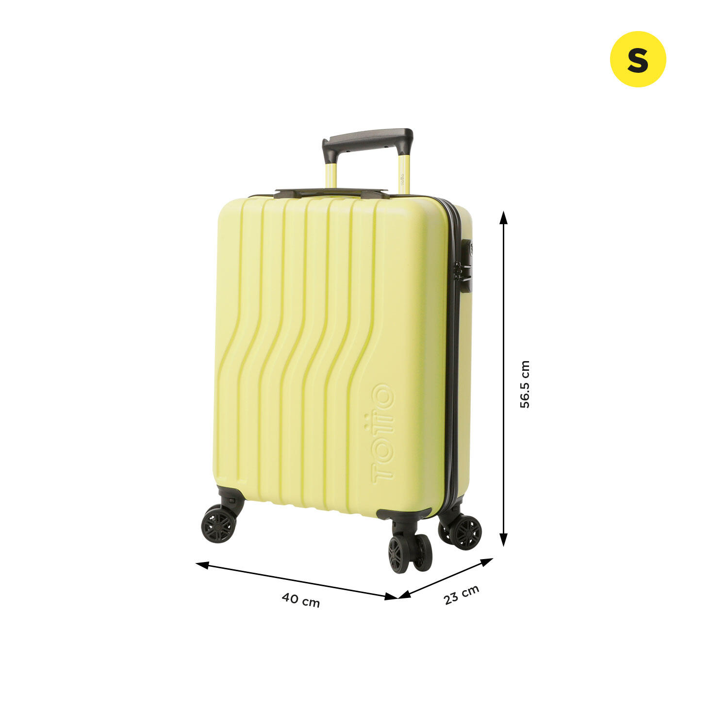 Totto Maleta de cabina Nomad Yellow Iris Acrilonitrilo 40 x 56.5 x 23 cm 3/5