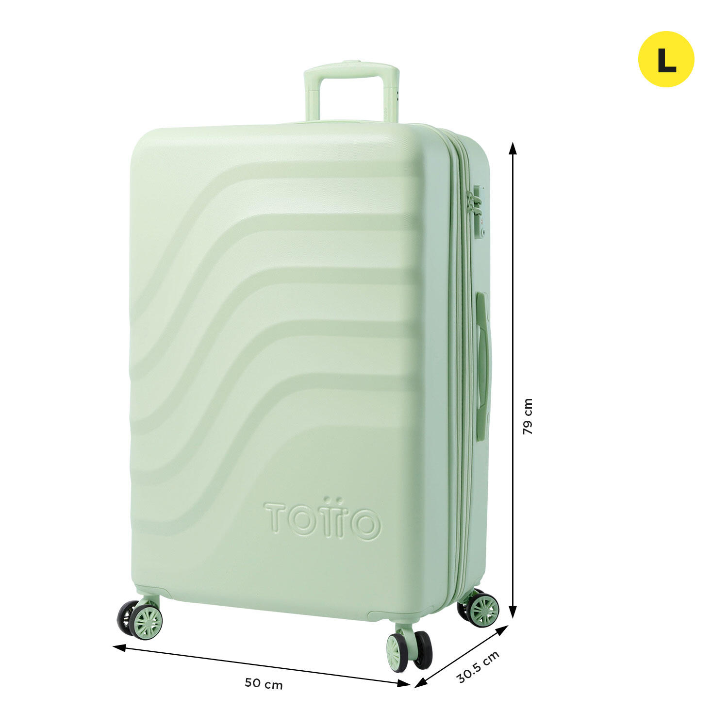 Totto Maleta grande Bazy+ Expandible Meadow Mist Policarbonato 50 x 79 x 30.5 c 2/5