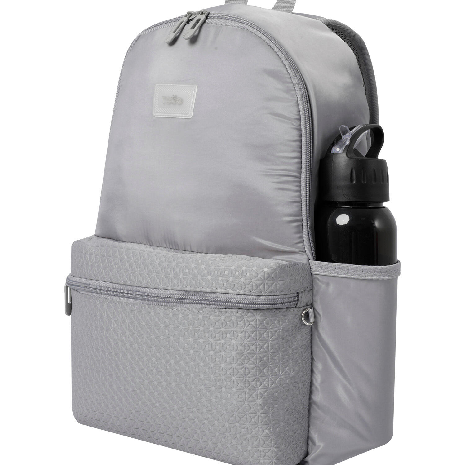 Totto Mochila urbana Palencia Gris Poliéster 30 x 42 x 12.5 cm 4/5