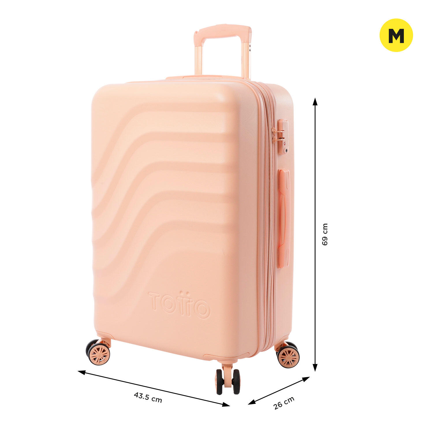 Totto Maleta mediana Bazy+ Expandible Bellini Policarbonato 43.5 x 69 x 26 cm 2/5