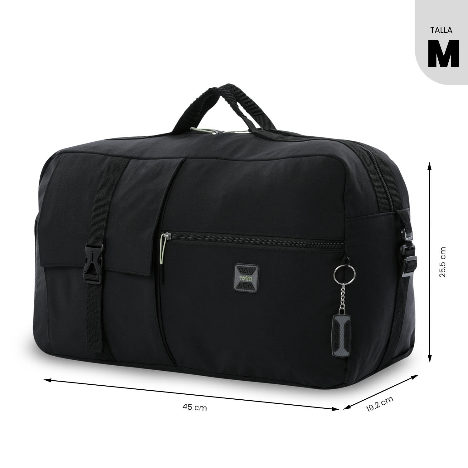 Totto Bolsa viaje Spa Negro Poliamida 53 x29 x 22 cm 4/5