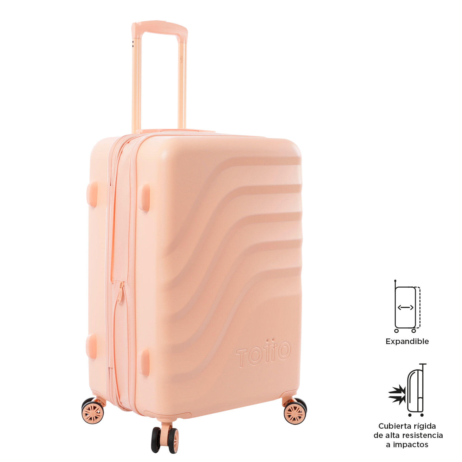 Totto Maleta mediana Bazy+ Expandible Bellini Policarbonato 43.5 x 69 x 26 cm 4/5