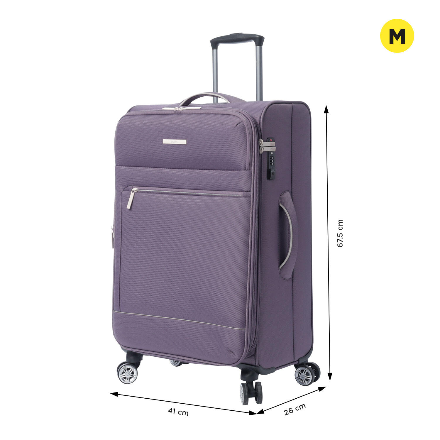 Totto Maleta mediana Liviana Morado Poliéster 41 x 67.5 x 26 cm 2/5
