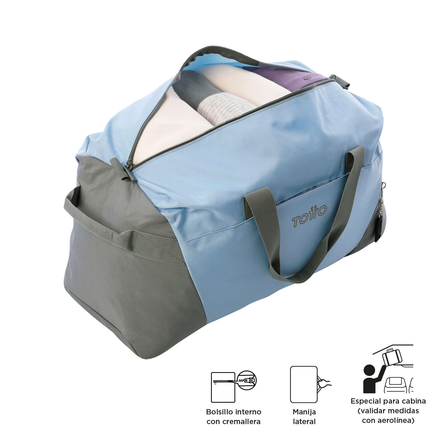 Totto Bolsa deporte Active Pro Angel Falls Poliéster reciclado 55 x 30 x 22.5 c 5/5