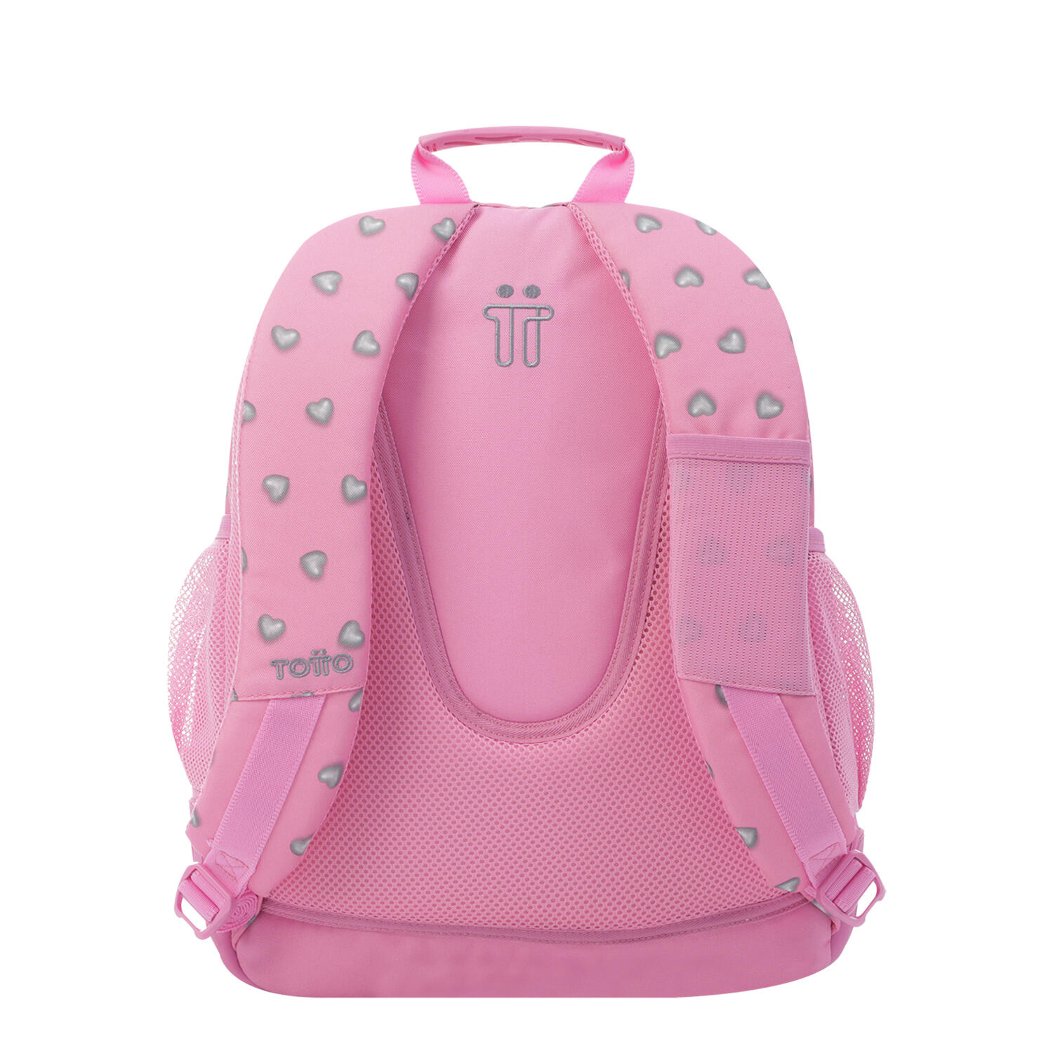Totto Mochila escolar Crayoles Corazones rosas Poliéster 33 x 44 x 13.5 cm 3/5