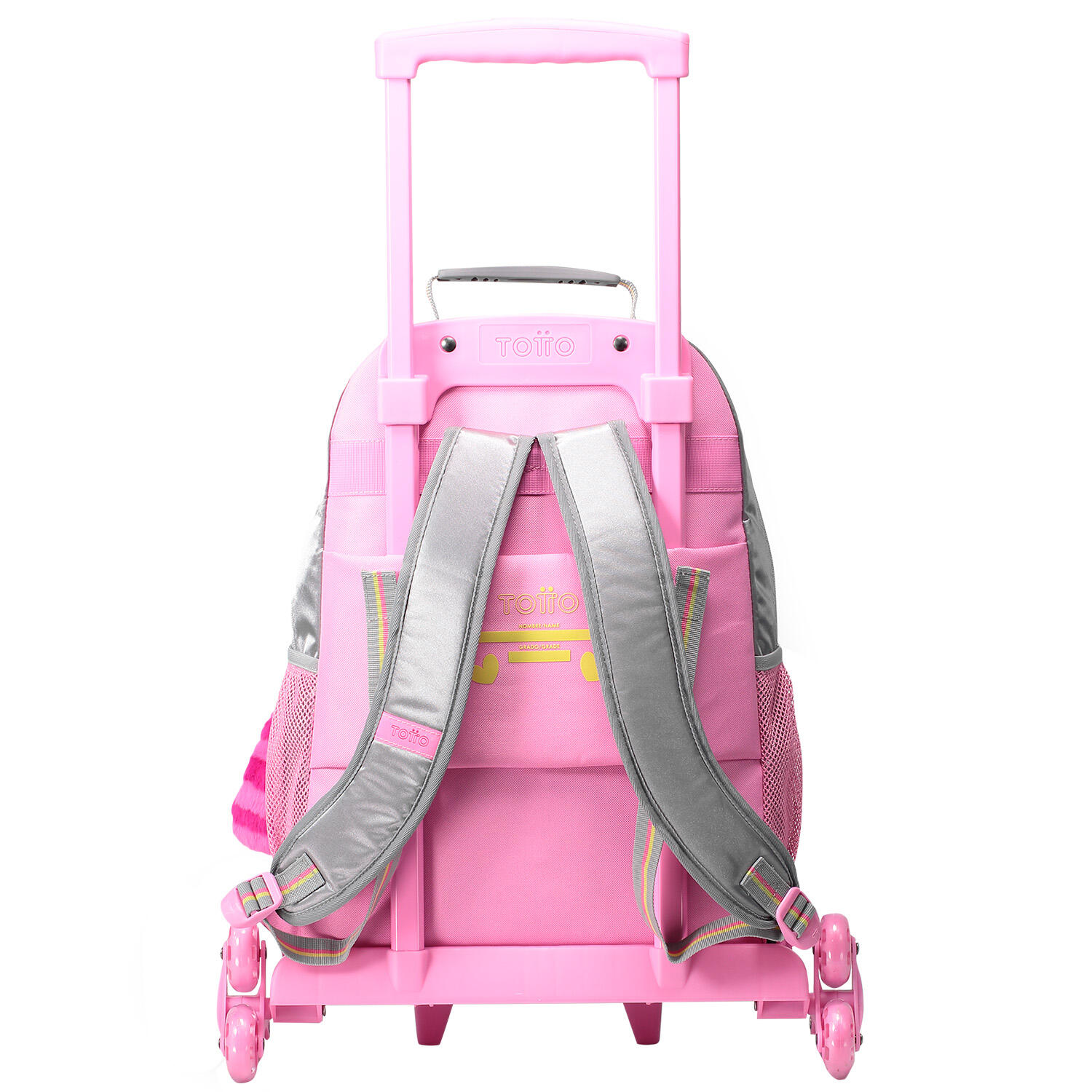 Totto Mochila infantil ruedas Minimalist Gris Poliéster 34.5 x 47 x 22 cm 3/5